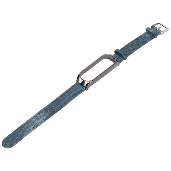 Denim mønster klokkebånd Retro håndleddsstropper erstatning for Xiaomi Mi Band 6 NFC spenne stil