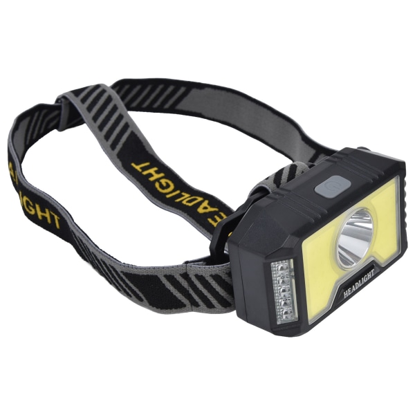 LED COB-strålkastare Multimode USB-laddning Vattentät huvudficklampa