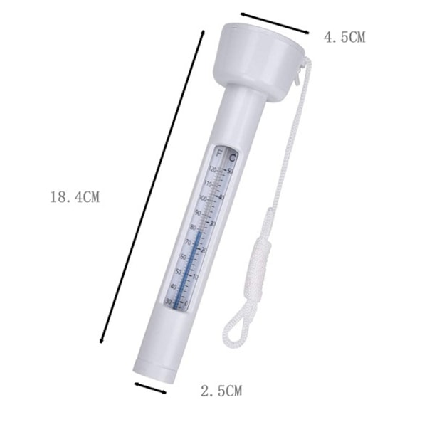 Akvarie Temperaturkontrollösning, Lättläst Fahrenheit och Celsius, Flytande eller Nedsänkbar Termometer, Exakta Mätningar, Hållbar Design,