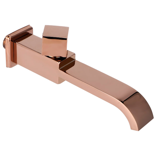 G1/2 Indbygningsarmatur Enkelt Koldt Vandfald Håndvask Vandhane Badeværelsestilbehør (Rose Gold)