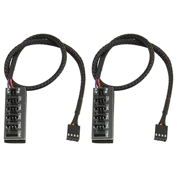 Hållbar PWM-fläkthubb, splitteradapter för moderkortfläktar och CPU-kylfläktar säkerställer ett rent och snyggt PC-chassi (35 cm kabellängd)
