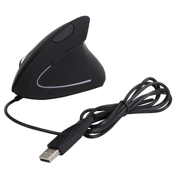 Ergonomisk Vertikal Mus, Anti-Svett Hudvänlig Yta, Exakt Spårning Med Justerbar DPI, Intelligent Energisparfunktion, Plug And Play,