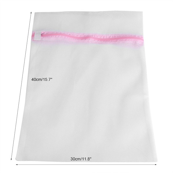 Tvättpåse med dragkedja för underkläder, tvättmaskin, nätkläder, strumpor, behå, underkläder (30*40cm)