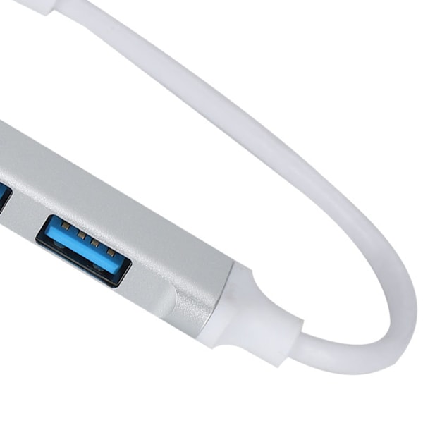 Type C -keskitin 4-in-1 Mini Kannettava Type C - USB 3.0 -keskitin Moniporttisovitin Kannettaville Tietokoneille ja Muille Type C -porttilaitteille