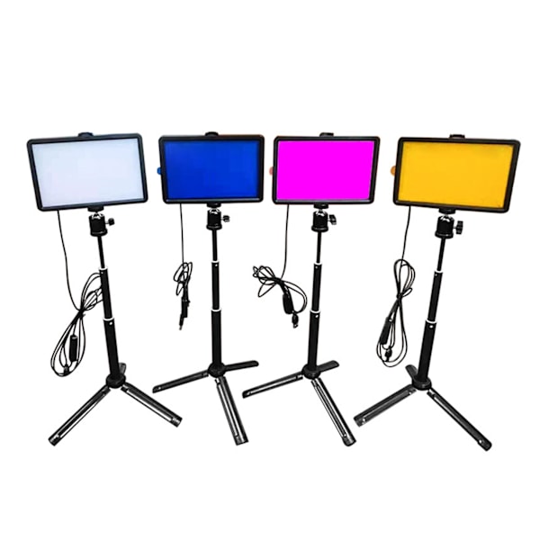 Dimbar LED-panellampa, 8 tum FX Specialeffektläge & Mjuk Diffuser, Idealisk för Spelströmmar, Videoinspelningar och Porträttfotografering