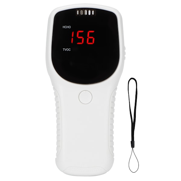 Formaldehyde Detector Portable Indoor Home TVOC Air Quality Monitor Gas Analyzers White