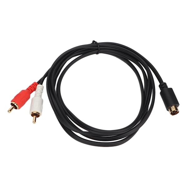 4-pin til 2 RCA-kabel 4-pin hann til 2RCA hann Y-splitter adapterkabel for DVD-spillere videokameraer dekoderbokser videospillere 4,9 fot