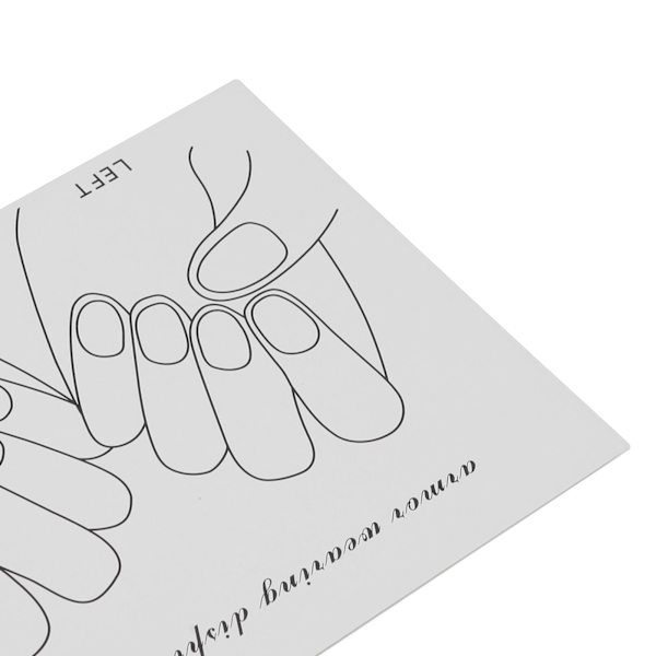 20 stk. neglekunst-displaykort færdige falske negle fotoværktøj til DIY-designlærere professionelle