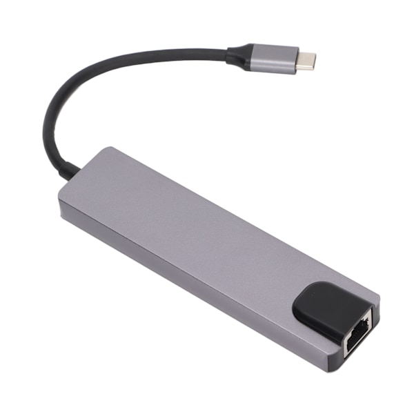 Hub 5 i 1 USB C Multiport Snabb Enkel Laddning 4K Högupplöst Multimediagränssnitt Gränssnitt Hub Kortläsare