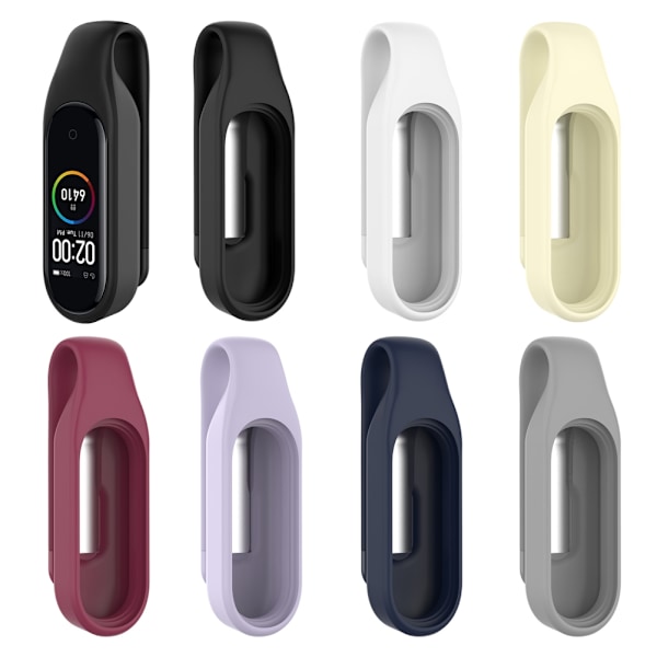 Mjukt silikon sportklämma skyddsfodral kompatibelt med Xiaomi Band 7 krok klämma lock smartband ersättnings spännen