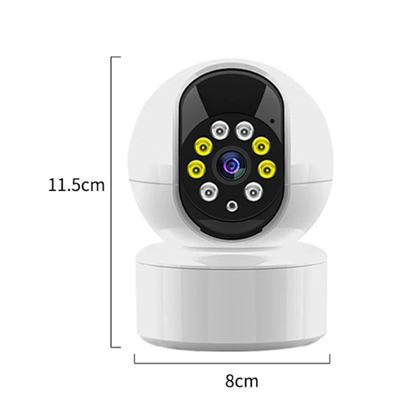 Smart Home Guardian, 2K Högupplöst Smart PTZ WiFi-kamera med Automatisk Spårning och Tvåvägsljud för Trådlös Säkerhet Inomhus