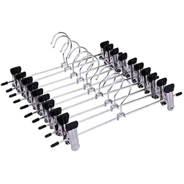 20-osainen metallivaateripustinsetti housuripustimet | 30 cm leveä | pidikkeet