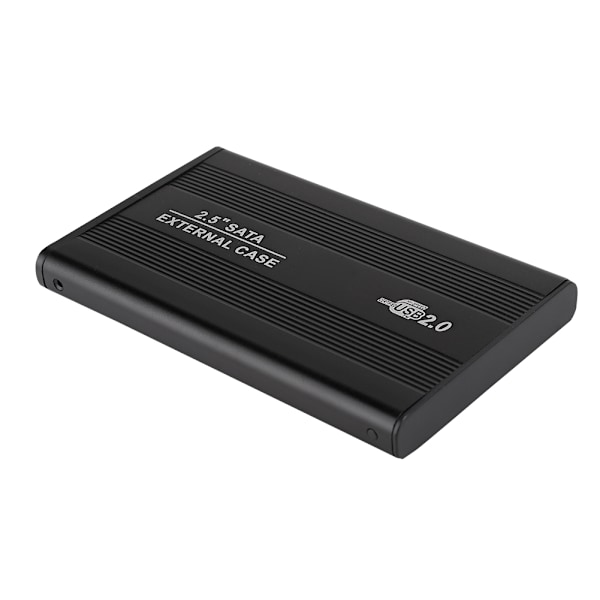 2,5in Harddiskboks Aluminiumlegering Ekstern Kabinett USB 2.0 SATA Datamaskin Tilbehør