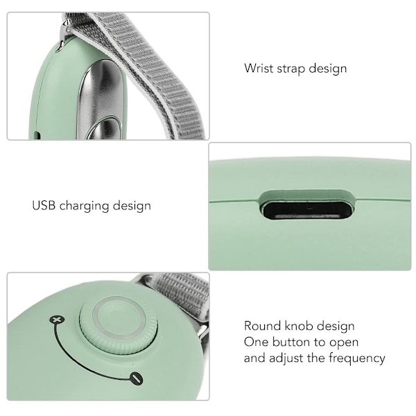 Sömnhjälpmedel, Ångestlindring, Lindring av Sömnlöshet, Handhållet Bärbart Sömnmedel med Armbands- och Fotband Green