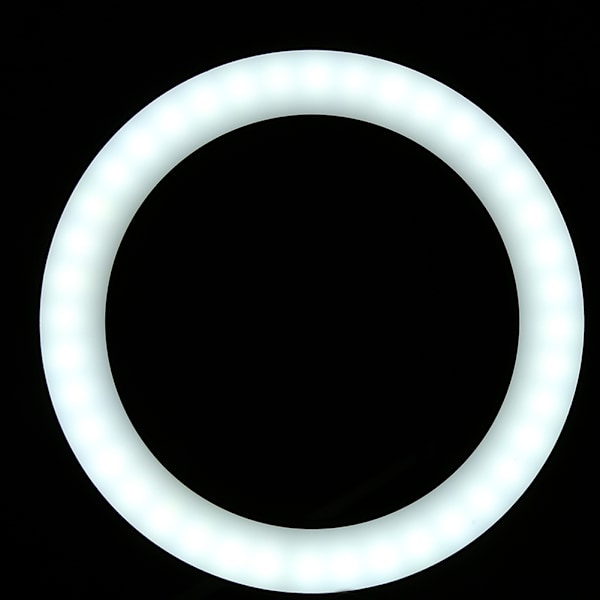 LED Selfie Ring Light Fotografi Fyldlys med Telefonholder Stativ til Video Live Studio 20CM 5-i-1 Sæt