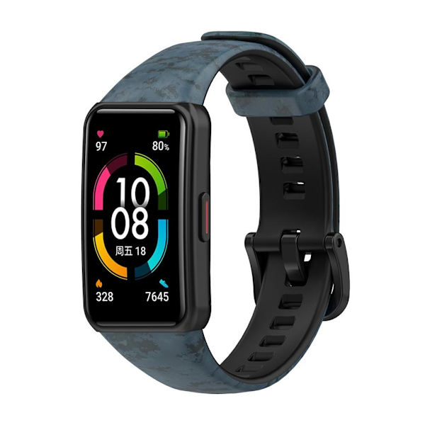 Reserve Rem for Huawei Band 6 for Honor Band 6 Vanntett Silikon Armbånd Myk Håndleddsrem