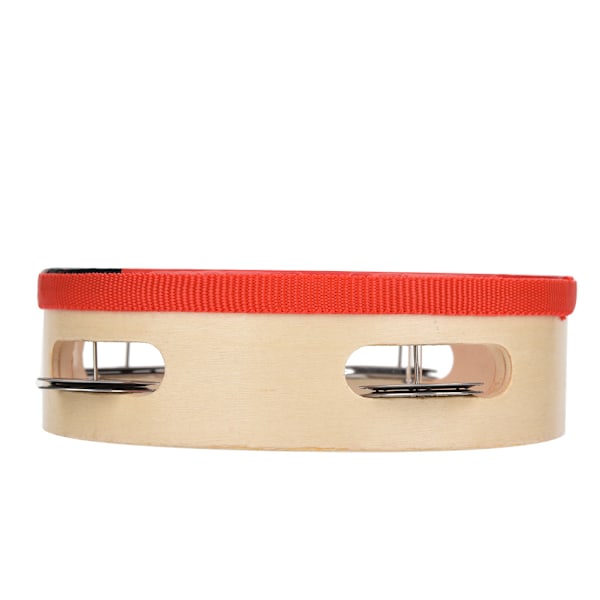 15cm Træ Håndholdt Tamburin Håndtromme Klokke Musik Percussion Instrument Legetøj Gave(1#)