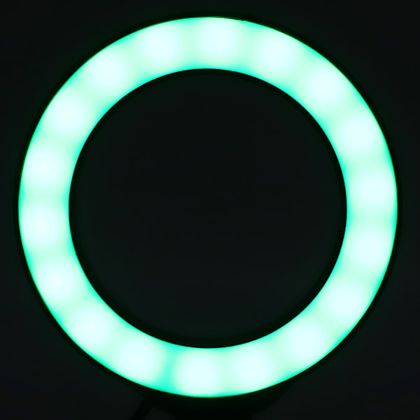 PULUZ 4.7 tommer 12 cm USB RGBW dimbar bærbar LED-ringlys for direktesending og fotografering