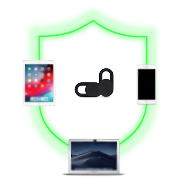 Webbkameraskydd med skjutreglage för integritet, flera förpackningar för iPhone, iPad, bärbara datorer, PC, Macbooks Pro, Android-telefoner, högkvalitativt utförande med