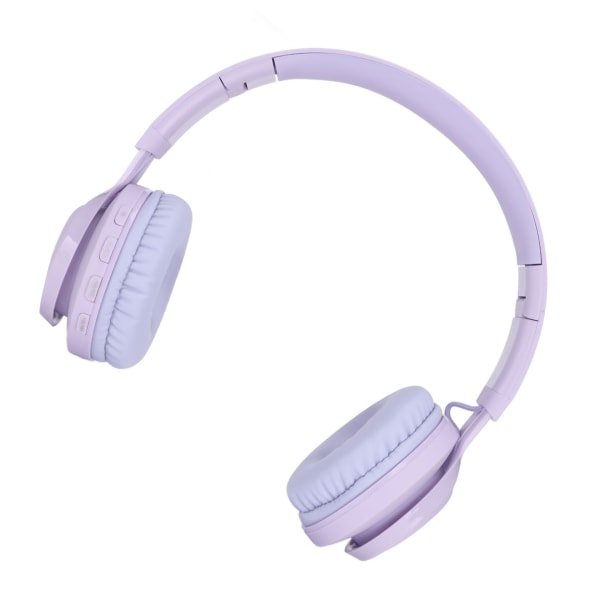 Barne Bluetooth-hodetelefoner Foldable Justerbar RGB Fargerik Lys Headset med Mikrofon for Barn Studer BT06C