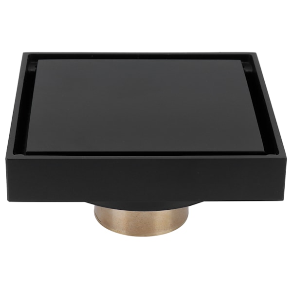 Svart duschgolvavlopp Koppar golvavloppssil för kök badrum balkong 10x10cm