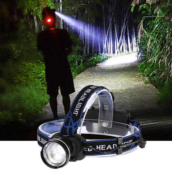 LED Fisheye-strålkastare Ultra Bright Fiske Cykling Huvudlampa 10W H
