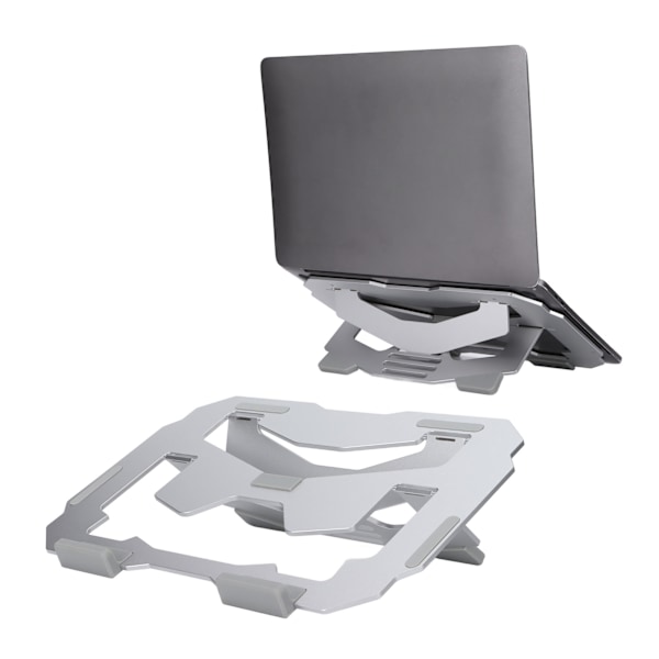Datorställ Bred Kompatibilitet Ergonomisk Design Hållbar Portabel Skrivbordshållare Silver