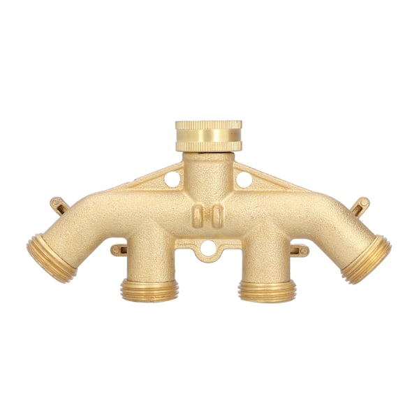 G3/4 4-vejs slangedeler messing havehanehane adapter samleforbindelse vanding tilbehør