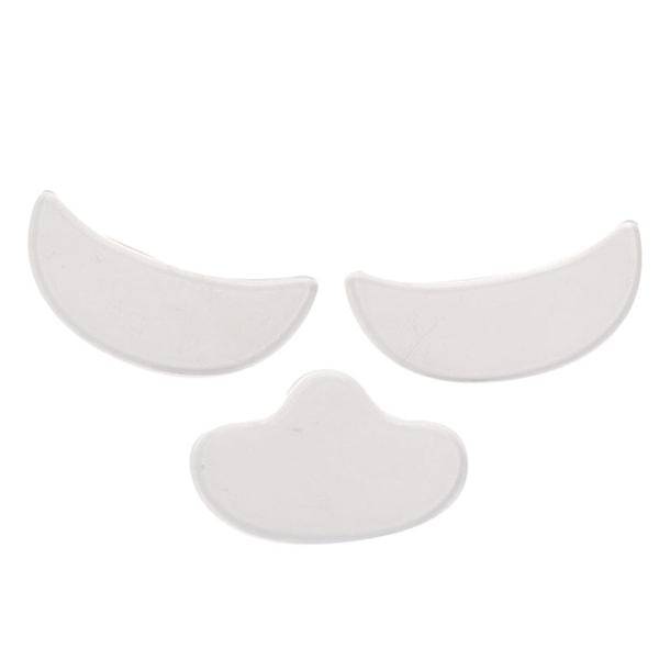 4 stk. Anti-rynke silikonplaster for hudløfting, vaskbart pannebånd, øyeplaster, ansiktsplaster, hakeplaster