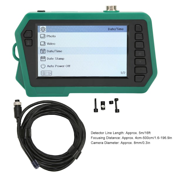 Industrielt Endoskop Sæt IP68 Dobbelt Linse 4.3in LCD Skærm 1080P 6 LED Hukommelseskort Support Boreskop Kamera Kit