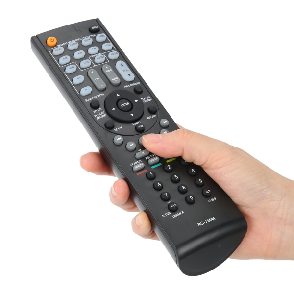 Premium ABS fjernkontroll erstatningsdel passer for Onkyo RC-799M