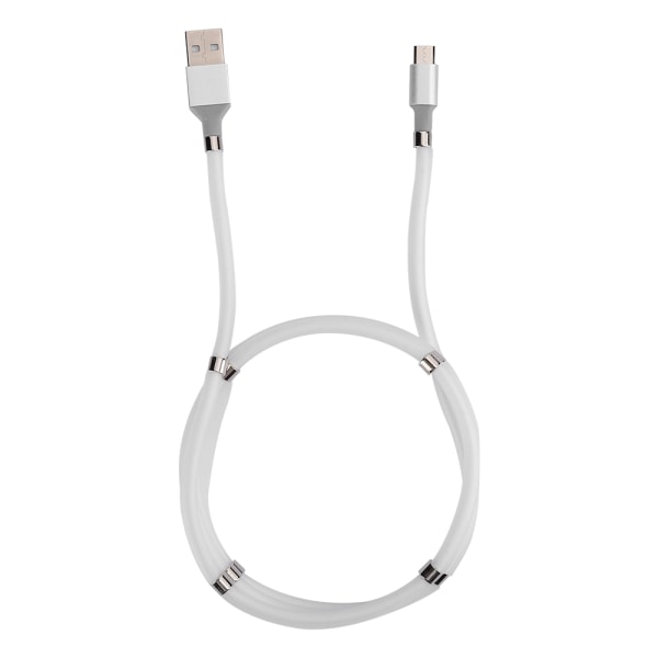 1m/3,3ft magnetisk absorption mjuk datakabel bärbar Micro Usb snabbladdningskabel