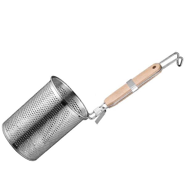 Silkurv i rustfritt stål, nudelsilskje, pastasilkurv