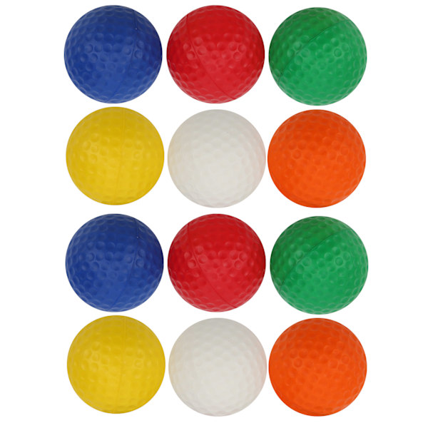 12 kpl Golf PU Pallo Sieni Vaahtopallo Tarvike Valkoinen Punainen Oranssi Keltainen Vihreä Sininen