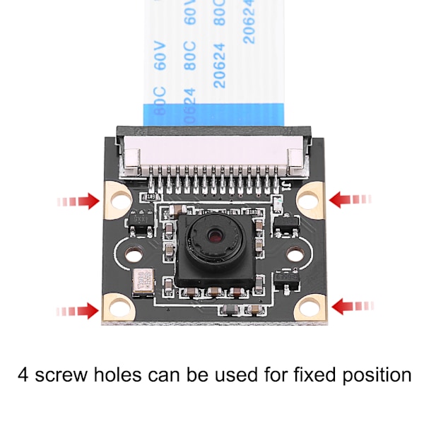 Generelt infrarødt nattversjonskameramodul OV5647-sensor 5 megapiksler for Raspberry Pi