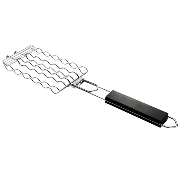 Högkvalitativt Material, Perfekt För Utomhusäventyr, Portabel Grillkorg Erbjuder Generös Matlagningsyta, Rostfritt Stål Korvställ Säkerställer