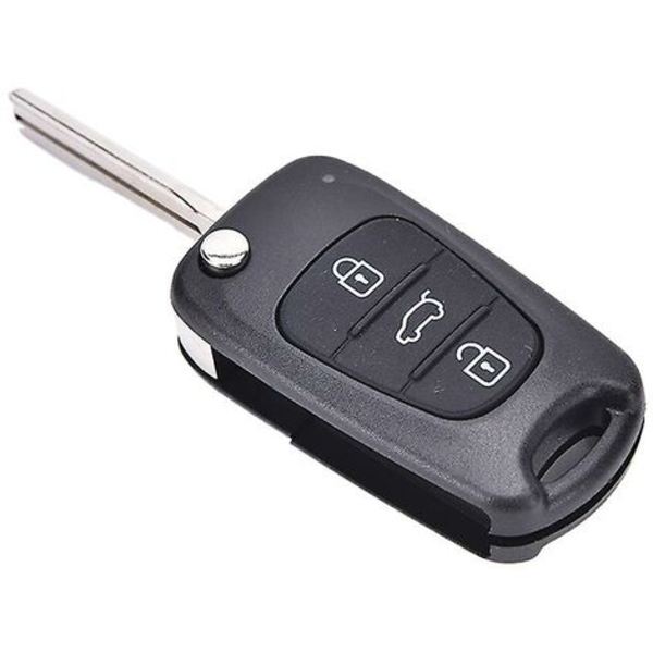 Fjärrvikbar nyckelskal 3 knappar Fob för Hyundai I20 I30 Ix35 I35 Oskuren