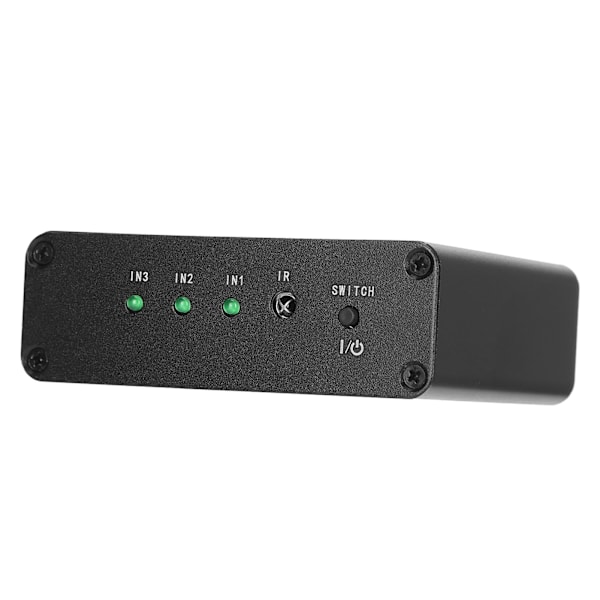 SPDIF/TosLink Switch 3x1 Växlingsenhet med Fjärrkontroll 3 in 1 ut Switch 100V‑240V UK-kontakt