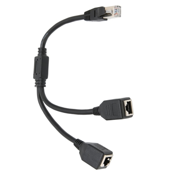 RJ45 Ethernet -sovitinkaapelin jatke 1-2 porttiin Erinomainen yhteydensiirto Hyvä signaali Ethernet-pistorasia-sovitin
