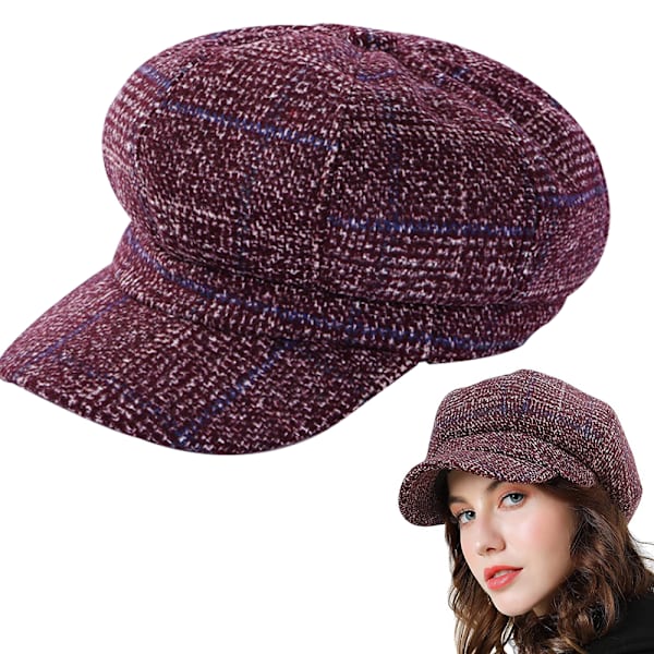 Damer Beret Newsboy Hat Fransk Stil Cap Klassisk Efterår Forår