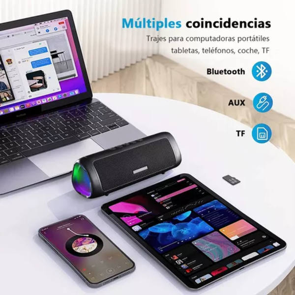Bärbara laddningsbara Bluetooth-högtalare Rgb-lampor
