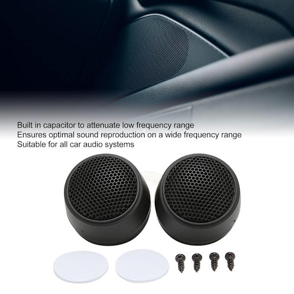 2PCS Dome Tweeter 10W 4 Ohm Hög Känslighet Bra Ljudkvalitet Högtalare för Biljudsystem