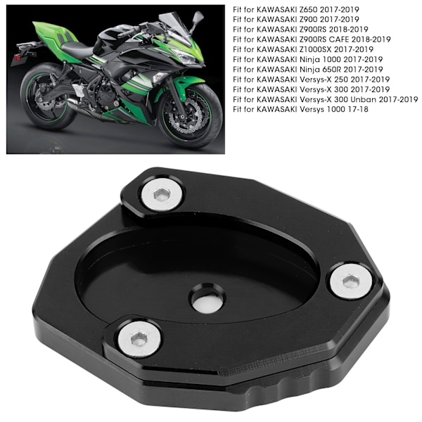 Motorcykel Stödplatta Sidostöd Förlängningsplatta KSP‑106‑set Passar för Z650/Z900