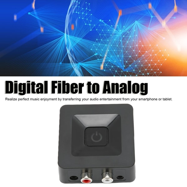 YQ‑863 Bluetooth-adapter, digital optisk fiber til analog 3,5 mm optisk fiber lydinngangskonverter Bluetooth-adapter