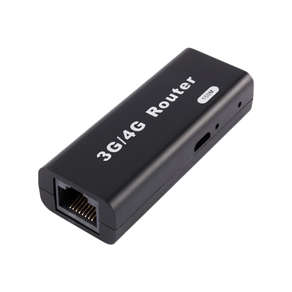 Bærbar 3G/4G WiFi Wlan Hotspot 150Mbps RJ45 USB Trådløs Router