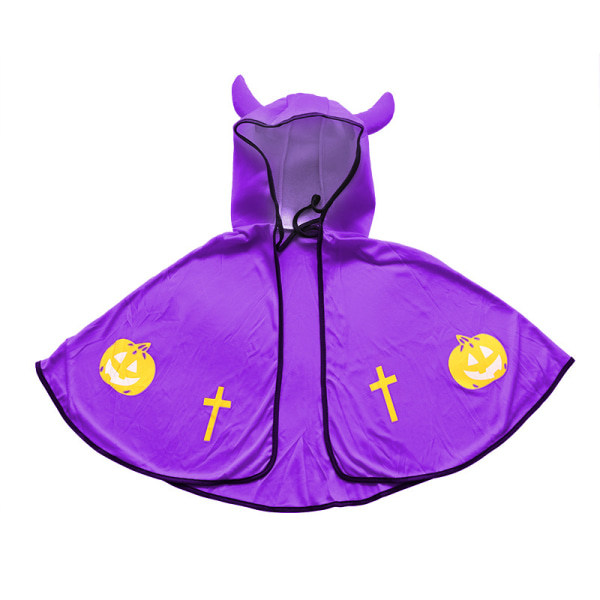 Kappa med huva Kid Toddler Klä upp till Halloween Ch Purple
