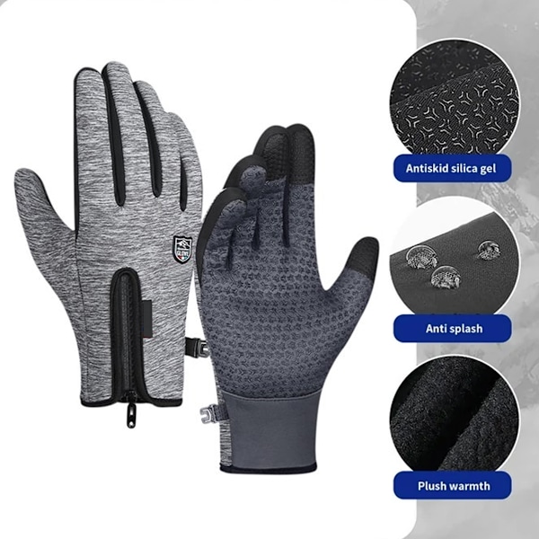 Äventyrsredo Vinterhandskar, Halkfri Design, Termiska Vinterhandskar, Mångsidig Utomhus, Vindtät Vattenavvisande, Halkfri Handflata, Pekskärm