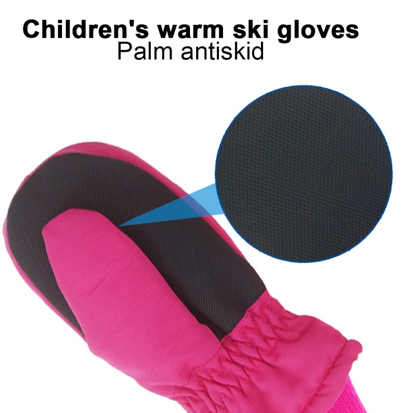 Vinter Ski Hansker Svart Universal Finger Hansker Håndmalt M