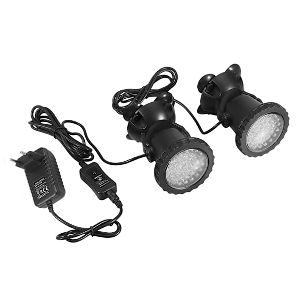 100-240V Akvarium LED Vandtæt Belysning RGB Nedsænkelig Spotlight Fisketank Have Dam (#10)
