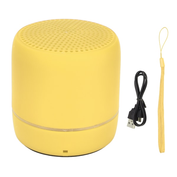 Kannettava Bluetooth 5.0 -kaiutin Basso Stereo 280Hz-16KHz Mini Travel -kaiutin ulkoiluun Keltainen